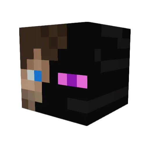 quinnwarrior Minecraft avatar head, 3D render