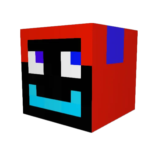 quinny500 Minecraft avatar head, 3D render