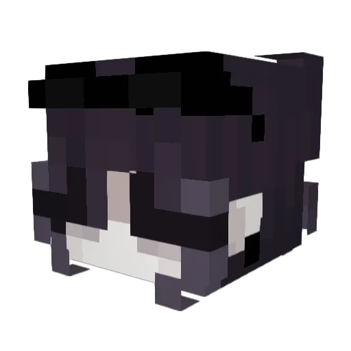 quinoacos Minecraft avatar head, 3D render