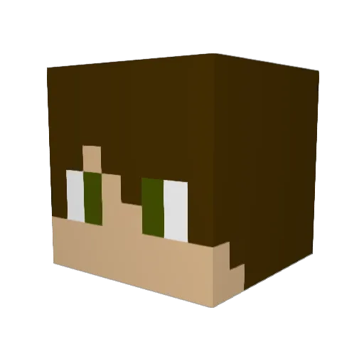 quintiniuum Minecraft avatar head, 3D render