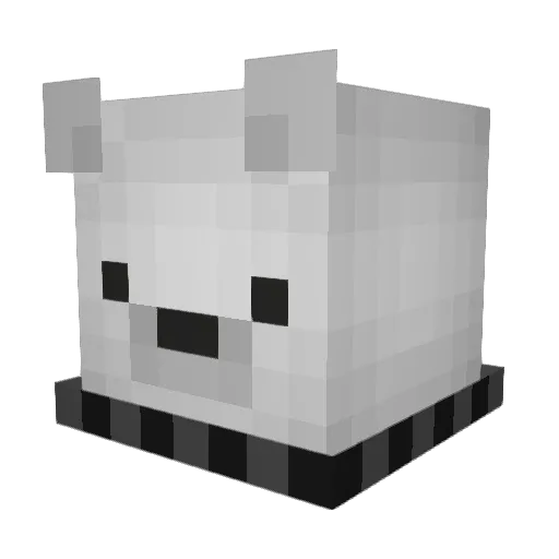 quintuso Minecraft avatar head, 3D render