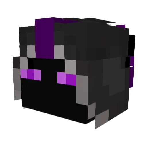 quinx Minecraft avatar head, 3D render