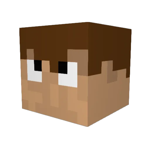 quirky94 Minecraft avatar head, 3D render