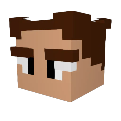quirmyx Minecraft avatar head, 3D render