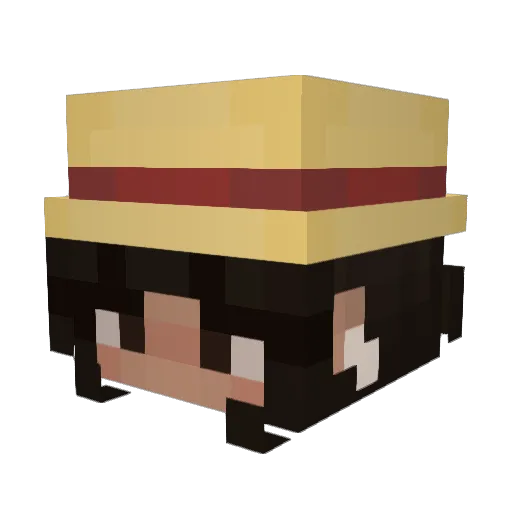 quissadilla Minecraft avatar head, 3D render