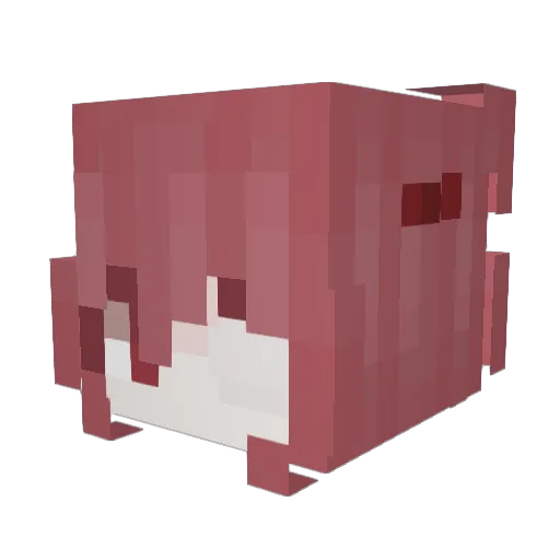 quit119 Minecraft avatar head, 3D render