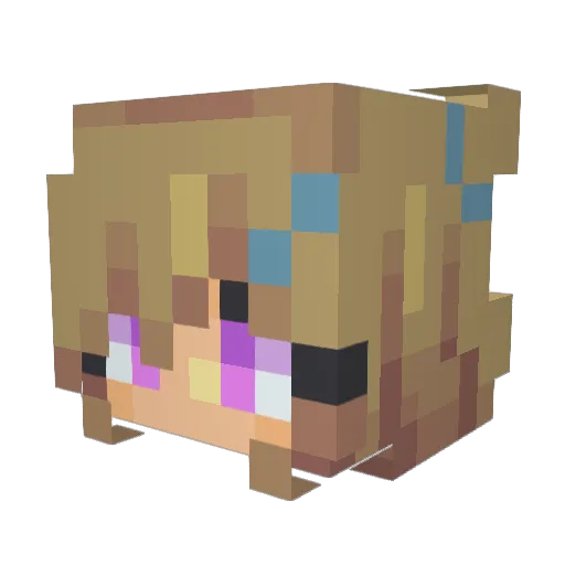 quiurifam Minecraft avatar head, 3D render