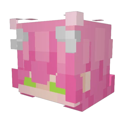 quiver_io Minecraft avatar head, 3D render