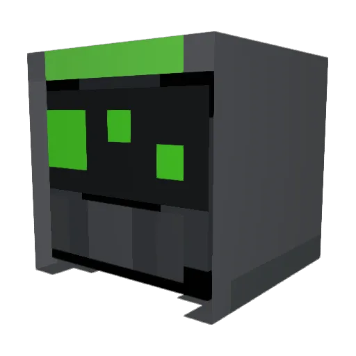 quixQuery Minecraft avatar head, 3D render
