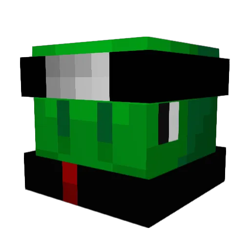 quixisstuck Minecraft avatar head, 3D render