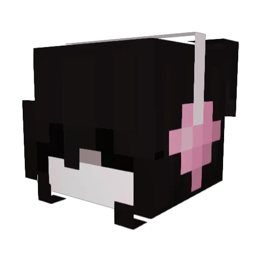 quizeke Minecraft avatar head, 3D render
