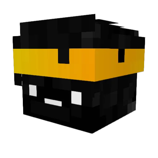 quizlone Minecraft avatar head, 3D render