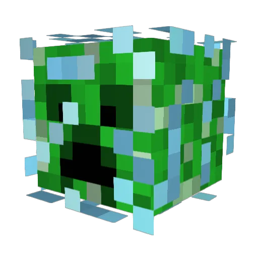 quiztis Minecraft avatar head, 3D render