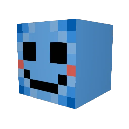 qulpaz Minecraft avatar head, 3D render