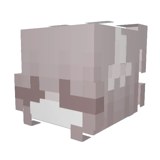 qumyy Minecraft avatar head, 3D render