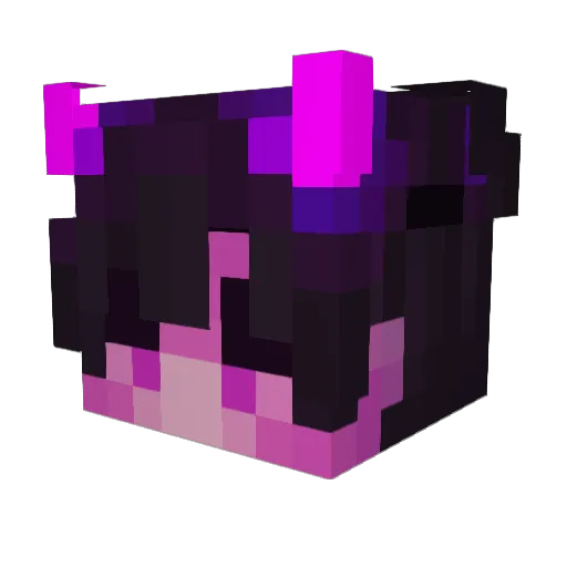 quntumic Minecraft avatar head, 3D render