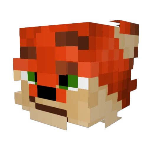 quonk19 Minecraft avatar head, 3D render