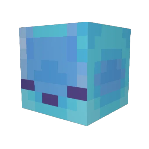 ququty Minecraft avatar head, 3D render