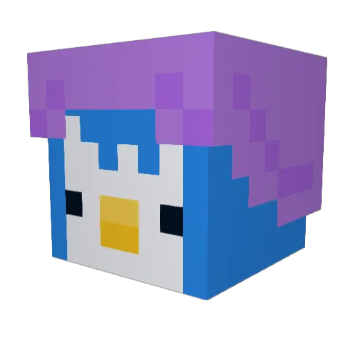 qusrmsdb Minecraft avatar head, 3D render