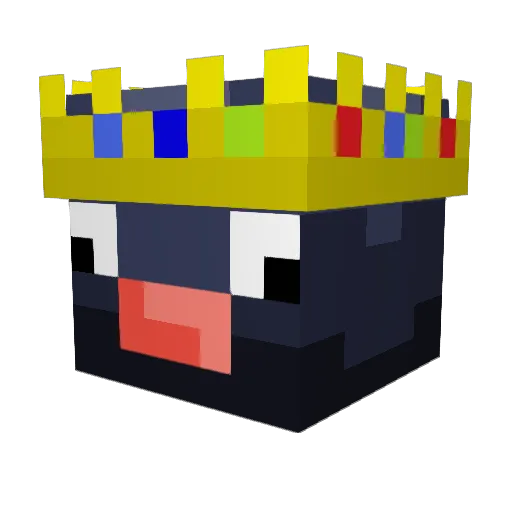 qustin Minecraft avatar head, 3D render