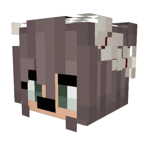 quteEmma Minecraft avatar head, 3D render
