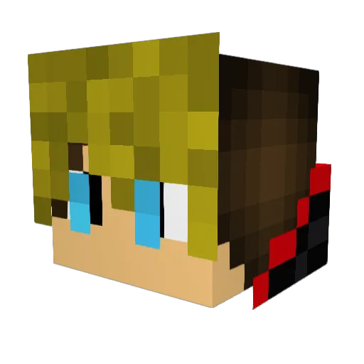 quteGundy Minecraft avatar head, 3D render