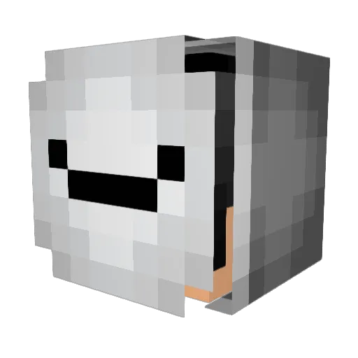 quuqeli Minecraft avatar head, 3D render