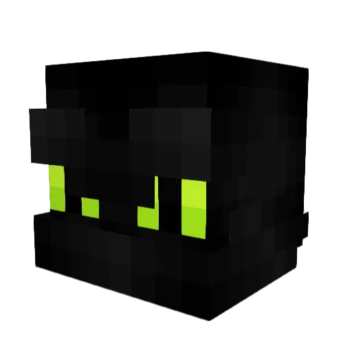 quuuit Minecraft avatar head, 3D render