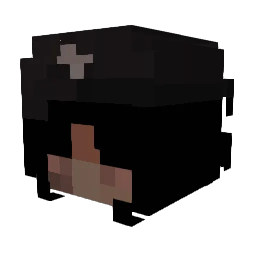 quxzim Minecraft avatar head, 3D render