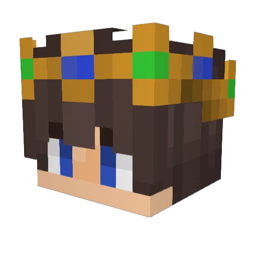 quzei Minecraft avatar head, 3D render