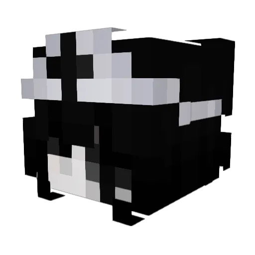 qv1a Minecraft avatar head, 3D render