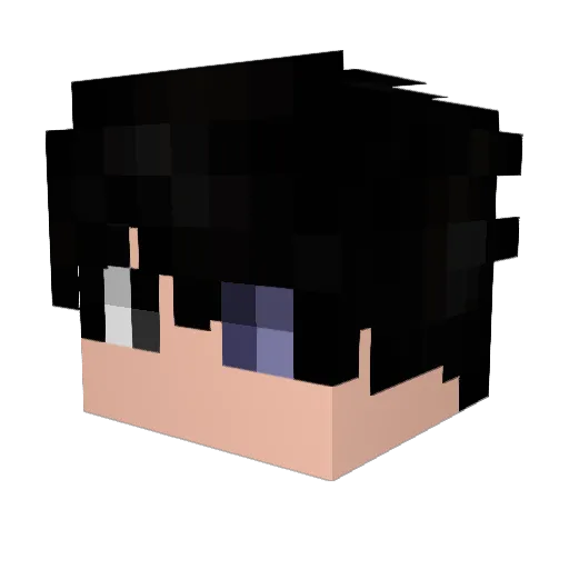 qve4 Minecraft avatar head, 3D render