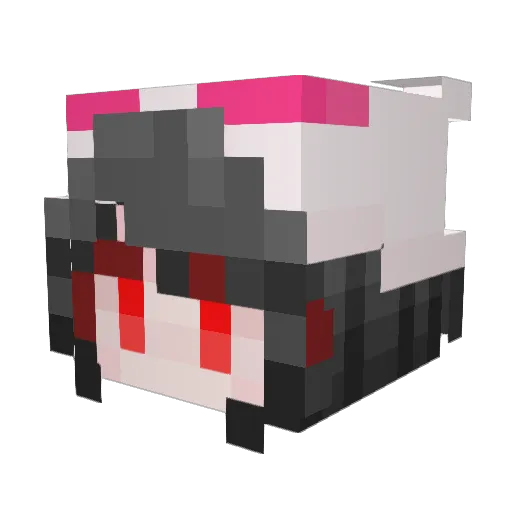 qvercy Minecraft avatar head, 3D render