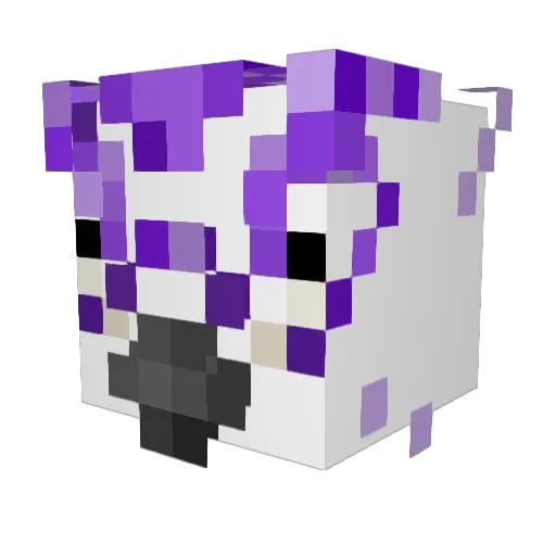 qvev Minecraft avatar head, 3D render