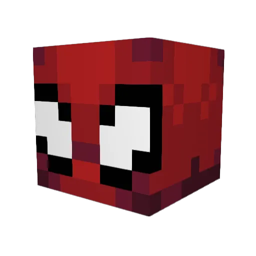 qvkh Minecraft avatar head, 3D render
