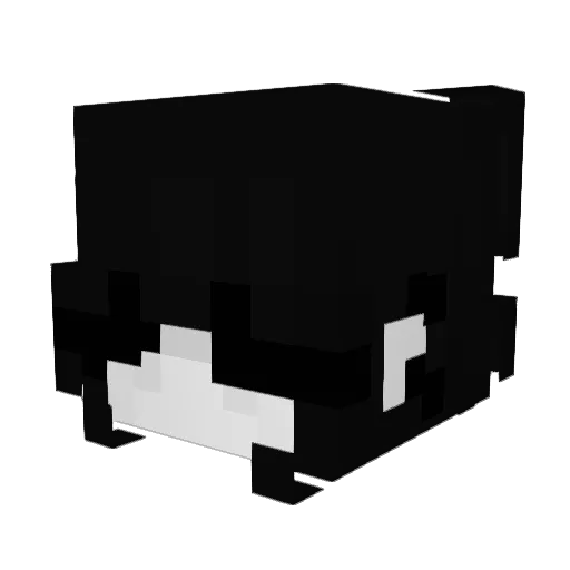 qvmbo Minecraft avatar head, 3D render