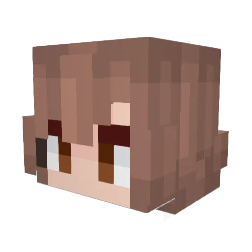 qvqGvG Minecraft avatar head, 3D render