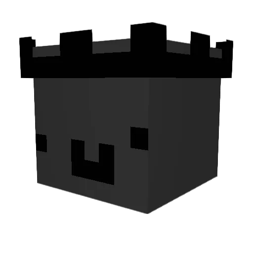 qvxr Minecraft avatar head, 3D render