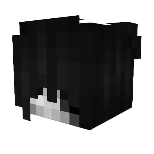 qvyz Minecraft avatar head, 3D render
