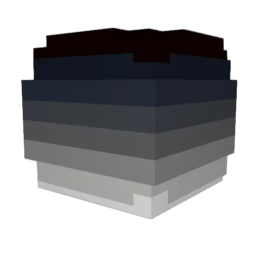 qw09800 Minecraft avatar head, 3D render