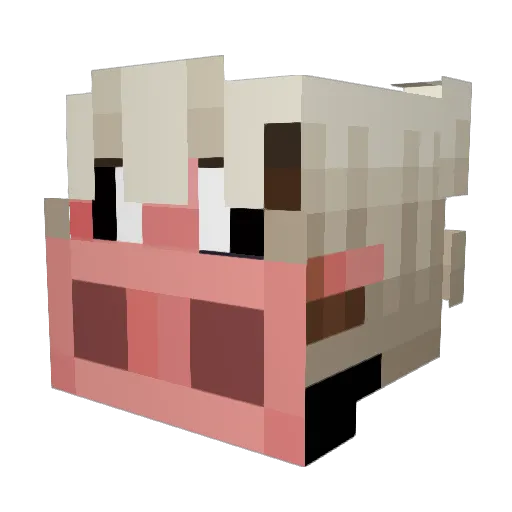 qward1ne_ Minecraft avatar head, 3D render