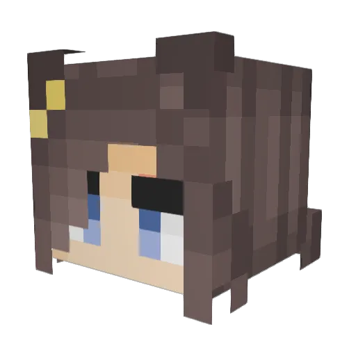 qwasaunt_ Minecraft avatar head, 3D render