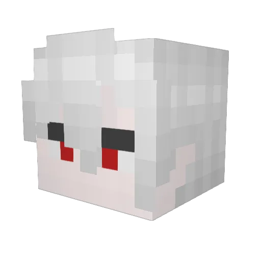 qwe133 Minecraft avatar head, 3D render