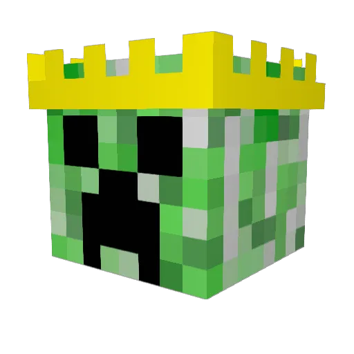 qwean Minecraft avatar head, 3D render