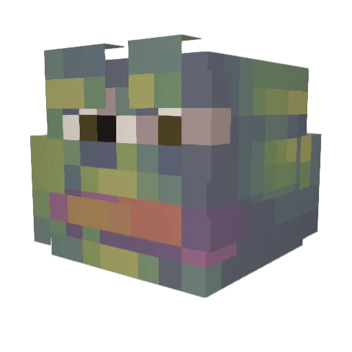 qwer12345 Minecraft avatar head, 3D render