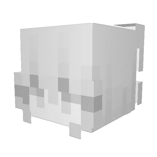 qwerrie Minecraft avatar head, 3D render