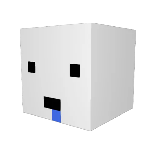 qwert0907 Minecraft avatar head, 3D render