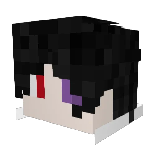 qwert123456789 Minecraft avatar head, 3D render