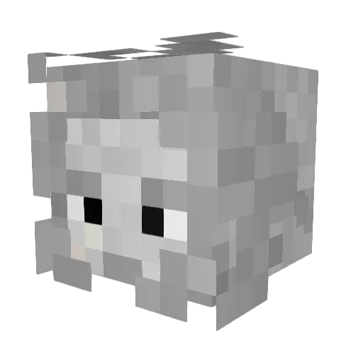 qwerton17 Minecraft avatar head, 3D render