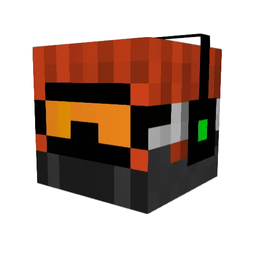 qwerty5675 Minecraft avatar head, 3D render